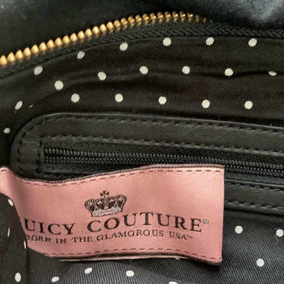 Beautiful rare black Juicy Couture wool clutch with bows - Picture 5 of 8